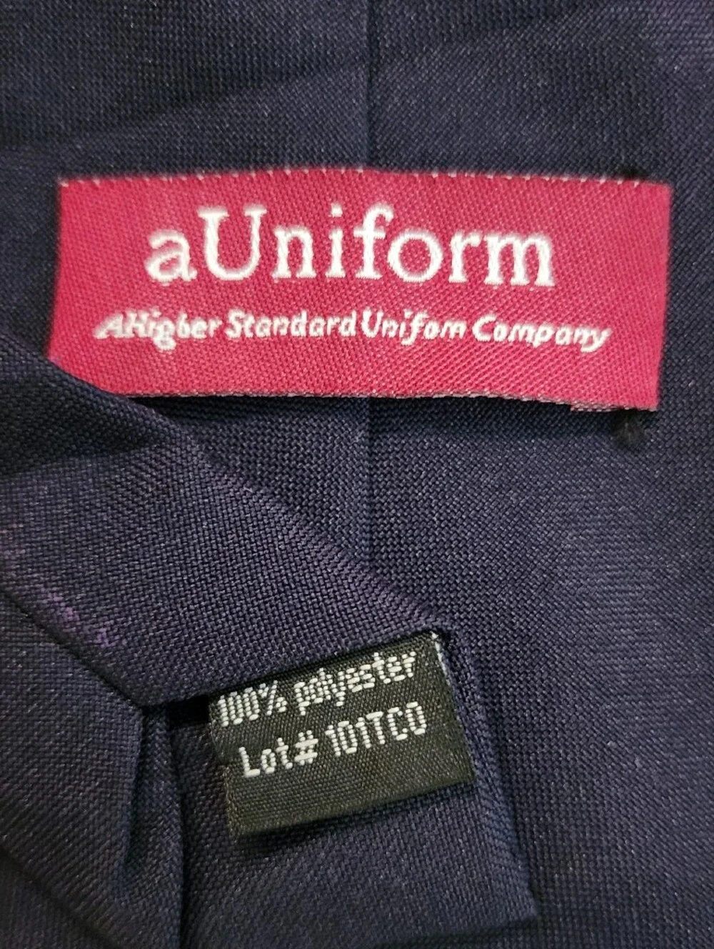 aUniform Purple Men’s Tie 100% Polyester Artistic Brushed Tonal Design